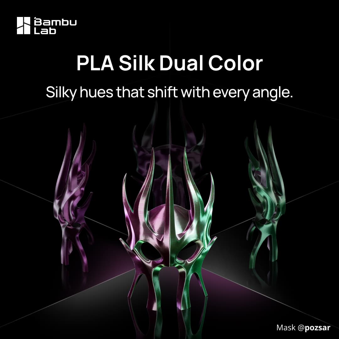 Bambu Lab PLA Silk dual colours