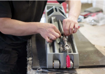 Bigrep helicopter blade cradles